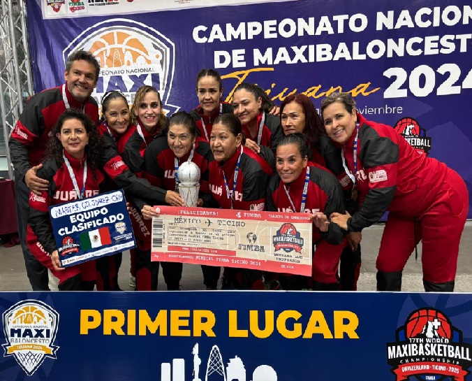 Se corona equipo juarense en el Campeonato Nacional Femenil de Maxi Baloncesto