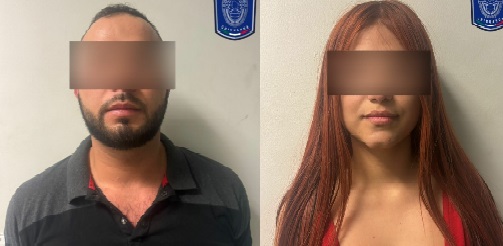 Cae pareja con más de 16 kilogramos de cristal