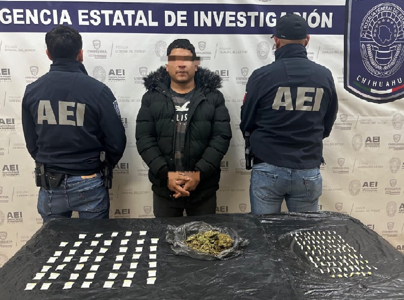 Detienen a presunto distribuidor de droga en la colonia Fronteriza