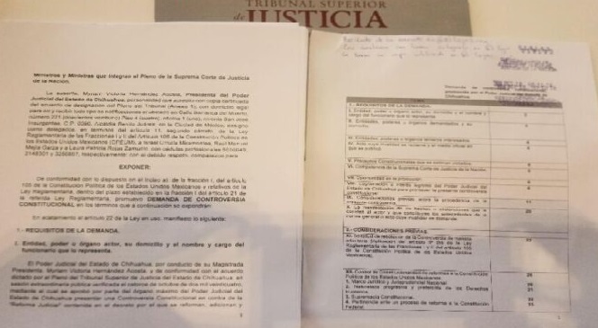 Presentó Poder Judicial de Chihuahua Controversia Constitucional vs Reforma Judicial ante la SCJN