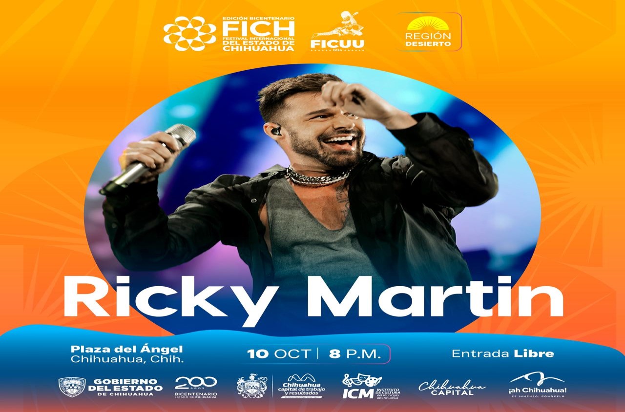 Abrirá Ricky Martin la edición Bicentenario del Festival Internacional Chihuahua