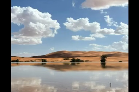 Inundan lluvias inusuales el desierto del Sahara tras décadas de sequía